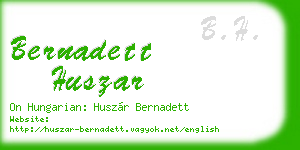 bernadett huszar business card